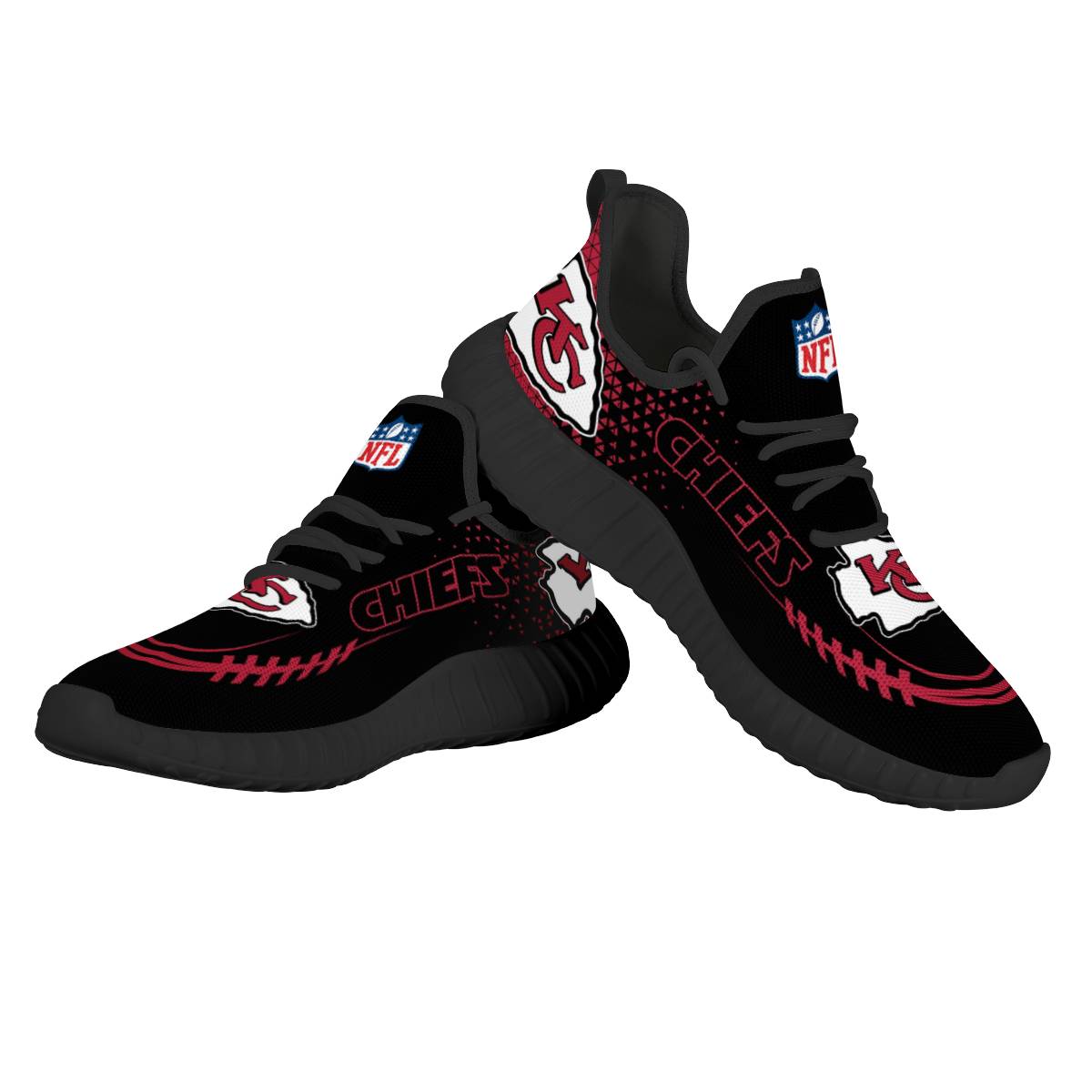 Women's NFL Kansas City Chiefs Mesh Knit Sneakers/Shoes 001